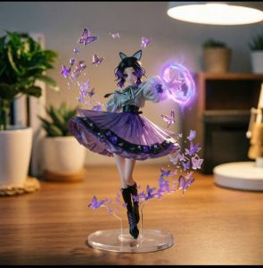 Bandai | Demon Slayer Acrylic Stand Kimetsu No Yaiba Butterfly Hashibira Inosuke Kocho Shinobu Kanao Kanae Anime Figure Desktop Decor