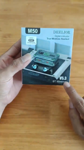 Tai Nghe Bluetooth Gaming QiMi M50 - Màn LED Thông Minh Hiện Đại Chống Ồn ENC Micro HD Pin Trâu