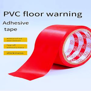 Red warning tape pvc zebra crossing floor stickers warehouse fire positioning demarcation non-residue thickened wear-resistant ground floor marking line 5s landmark stickers self-adhesive colourful waterproof floor tape