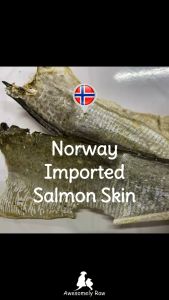 Dehydrated ROLLED Salmon Skin Salmon Skin Dog Snack Dog Treats Dog Chew Dental Chew 狗磨牙 狗零食 风干鱼皮 三文鱼 手工零食 手工宠物零食 天然零食 宠物风干零食