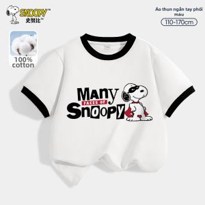 Snoopy | Áo Thun Bé Trai Cotton Thông Khí