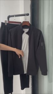 Bộ Nỉ Xốp Nam Big Size FASVIN ABT24204+DT24203.HN ống suông vải thun thể thao cao cấp mềm nhẹ ấm áp