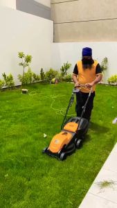 INGCO รถตัดหญ้าไฟฟ้า รถเข็นตัดหญ้า ตัดหญ้า เครื่องตัดหญ้า รถตัดหญ้า LM385 (Electric Lawn mower)