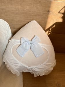 Sweet Butterfly Knot Hollow out mid Low Waist Girls Underwear Breathable Nylon Fabric Youth Pure Color Modale Fabric Home Clothes