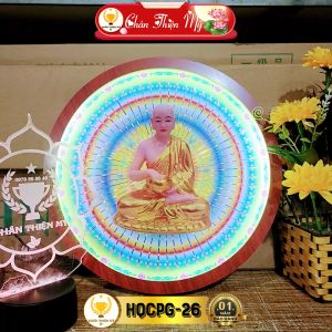 Hào Quang Cơ Phật Giáo Thánh Tăng Sivali CHÂN THIỆN MỸ Đèn Trang Trí Bàn Thờ Cho Tượng Phật HQCPG-26