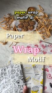 Kertas Nasi Motif 15x15 20x20 30x30 isi 100 Paper Wrap DRAGON PACK Printing Laminasi Food Grade MG