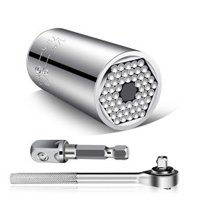 Universal Socket Set (11-32 mm 7-19 mm) Super Socket for unscrewing any bolts Multi-purpose Universal Socket Tool Kit