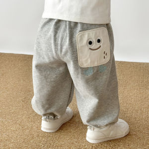 Spring Autumn Baby Casual Long Pants Thin Pure Cotton Loose Pants Big Butt Pants Summer Air Conditioned Room Pants for Boys And Girls