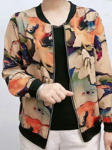 เสื้อแจ็คเก็ตคาร์ดิแกนแขนยาวแฟชั่นผ้าชีฟองพิมพ์ลายฤดูใบไม้ผลิ 2022 ไซส์ใหญ่ หลวมๆ หลากหลายสไตล์ เสื้อกั๊ก