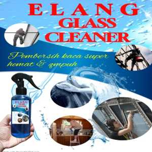 ELANG Glass Cleaner 250 ml: Pembersih Jamur Kaca Rumah/Kantor/Mobil/Aquarium / Cairan Pembersih Kaca