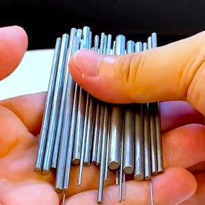 Kawat Gulung Perhiasan Set 30pcs Alat Membuat Perhiasan Peralatan Tukang Emas Batang Baja Stainless Ukuran 0.5mm - 5mm Bahan Kuat Tahan Karat Kerajinan DIY Proyek Benang