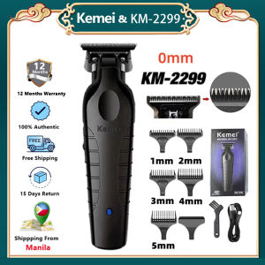 KemeI KM-2299 1200MA Rechargeable Cordless Hair Trimmer USB Professional Barber Machine Blades Men Electric Hair Clipper
