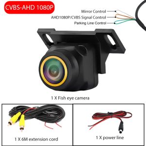 HD Reverse Camera 170° AHD 1080P Fish Eye Car Camera Waterproof Rear View Backup Camera with Night Vision for Car Truck SUV