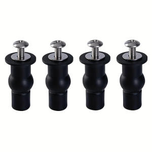 2pcs Expansion Screw Toilet Seat Top Fix Hinge Hole Fixings Well Nut Rubber Back To Wall Cover Accessories