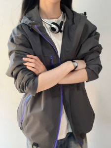 American Color Block Three-Proof Soft Shell Mens Jacket Outdoor Casual Sports Climbing Clothes Hooded Coat Fall Season