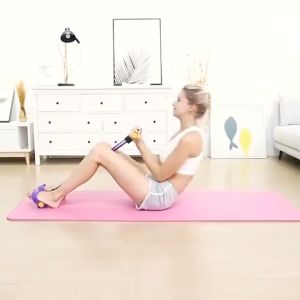 Household Multifunction Yoga Training Tension Rope/Sit-ups Fitness Workout Foot Pedal Resistance Band Exercise Abdominal Fitness Equipment