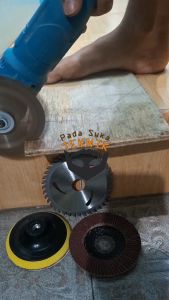 3pcs mata gerinda gergaji pemotong kayu circular saw tatakan amplas tempel susun