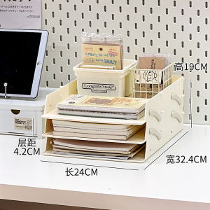 ชั้นวางของสำหรับโต๊ะทำงาน ชั้นวางของหลายชั้น สำหรับนักเรียน หอพักนักเรียน ชั้นวางหนังสือ ชั้นวางเอกสาร ชั้นวางของสำนักงาน