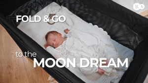 Kinderkraft Travel Cot Moon Dream (Black)