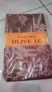 Paket Hemat Jilbab Segi 4 Voal Katun Olive Motif Metal Logo Exclusive Dapat 4 Pcs