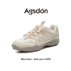 Agsdon | Giày Trekking Nữ Đế Dày Kiểu Ballet Trắng Mùa Xuân