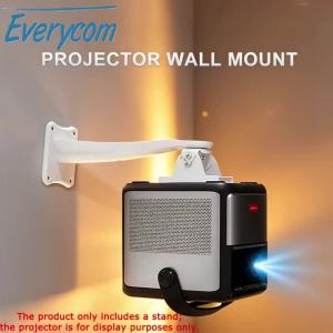Everycom Projector Bracket Wall Mount Adjustable Universal Wall Mount Bracket for Wanbo Mini Projector HY320 HY300 Mini Beam