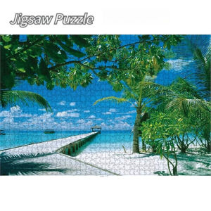 Adult Jigsaw Puzzle 1000 Pieces Coconut Palms 75*50cm Stress Relief Entertainment Toys Paper Puzzles High Quality Christmas Gift