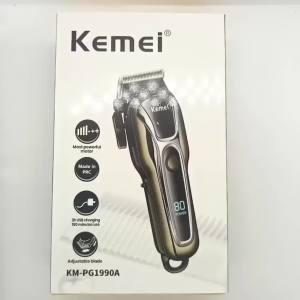 Kemei | Kemei KM-PG1990A USB Rechargeable Electric Hair Clipper Professional Cordless Men Hair Trimmer Mens Hair Cutting Machine