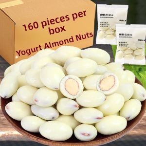 Trendy Yogurt Prunes Xinjiang Yogurt Wrapped Badam Cheese Heart Almond Milk Ball Nut Snacks Chinese Pastry Walnuts Nuts