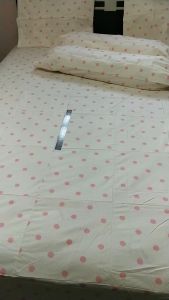 sprei perca My Love bahan katun cvc ukuran 140x200