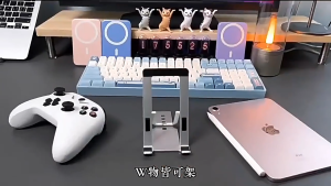 【Sg In Stock】Tablet Phone Holder Telescopic Desktop Stand All metal Phone Bracket Live Broadcast Anti-Slip  手机支架
