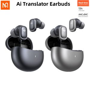 Mcdodo Translator Earphone AI Language Translation Earphone Wireless Bluetooth 5.4 Earphone Open AI Digital LED Display ASMR Earphone Real-time Bluetooth Translation