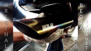 KNALPOT MOBIL RACING BAMBU RUNCING RAINBOW ORIGINAL BEGJA EXHAUST UNIVERSAL MOBIL