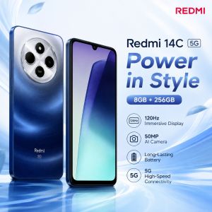 Redmi | 2026 new Redmi 14C Smartphone 8GB+256GB 6.88 120Hz Display 50MP AI Camera 5160mAh Battery Helio G81-Ultra Xiaomi HyperOS