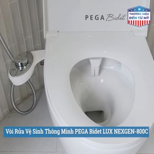 Thiết bị xịt rửa gắn bồn cầu thế hệ mới NEXGEN PEGA Bidet 2 vòi rửa nam nữ riêng biệt thương hiệu Mỹ