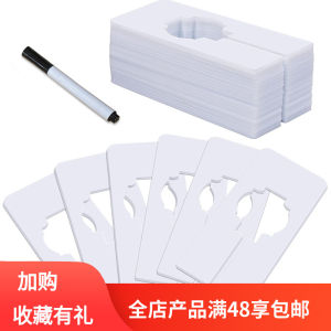 Plastic Rectangle Size Separators for Baby Wardrobe Colorful Writeable Clothing Labels Furniture Office Supplies