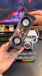 Loa Bluetooth Mini Bass Mạnh A88 Vỏ Trong Suốt Có Đèn Led Nghe Nhạc Không Dây Bluetooth 5.0 Cầm Tay Nhỏ Gọn Hỗ Trợ Thẻ Nhớ Bảo Hành 12 Tháng