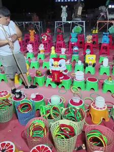 Night Market Childrens Game Wedding Plastic Ring Toss Toy Set