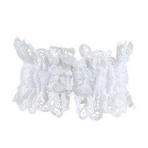 Black and White Lace Waist Belt for Women