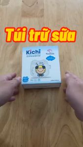 Túi trữ sữa túi trữ sữa Kichi có vòi 120ml 200ml 250ml có 2 lớp khóa zip chống rò rỉ sữa - túi trữa sữa cảm biến nhiệt không BPA