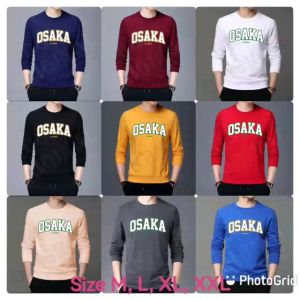 Promo Sweater Keren Kaos Pria Distro Osaka Crewneck Cowo Kasual Sweatshirt Elegan Sweter Trendy Kece