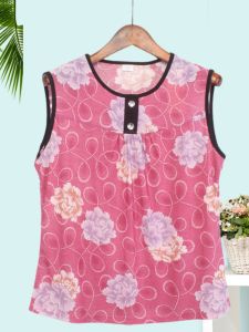 Fomina Summer Knit Vest for Women Strapless Ice Silk No Sleeveless Perfect for Elderly Mothers Work Clothing Loose Type