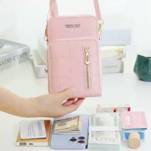 JOANNA BAG #565 KOREAN LEATHER FASHION ELEGANT 4ZIPPER SLING CROSSBODY PHONE BAG FOR WOMEN