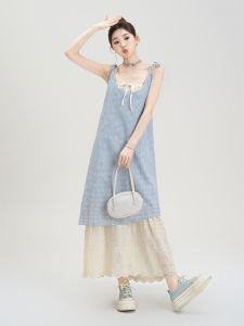 Nurture One | Đầm Ôm Patchwork Plaid Màu Block