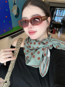 Fashionable Dotted Lightweight Silk Scarf
