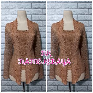 atasan kebaya pesta kebaya brukat mocca free longtorso