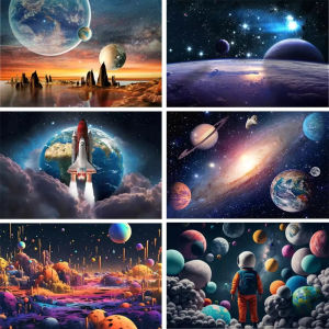 1000 Pieces Jigsaw Puzzle Space Astronaut Rocket Galaxy Planet Scene For Kids Birthday Party Brain Teaser Family Game Gift