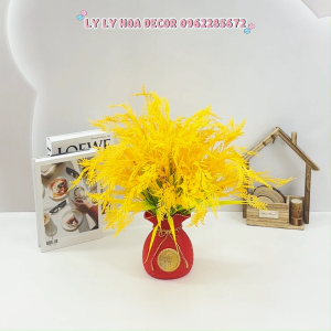 Cụm Lúa 7 Nhánh lúa giả decor trang trí cửa hàng quán ăn. Hoa Lụa Decor