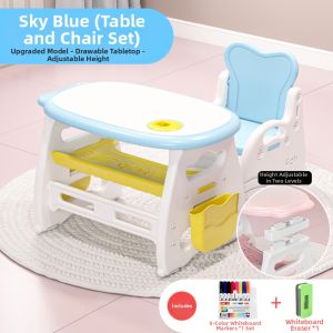 Beige | Learning and Play Kids Study Table Set