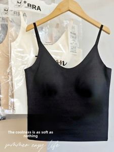 เสื้อกั๊กเซ็กซี่แบบใส Double Jelly Strip สำหรับผู้หญิง ใส่ได้ตลอดทั้งปี ไม่มีโครง เสื้อชั้นในไร้โครง ทรง U ขนาดใหญ่ ด้านหลังสวยงาม